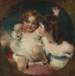 Die Calmady-Kinder (Emily, 1818–1906, und Laura Anne, 1820–94), 1823